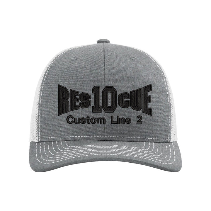 Personalized Fire Rescue Blackout Snapback Trucker Hat