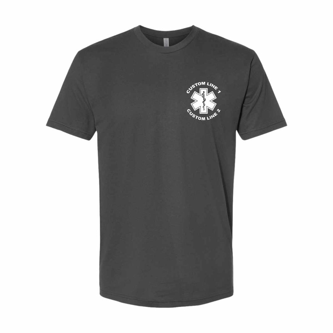 Customized EMT Duty Premium T-Shirt with a stylish and durable design, perfect for the EMT community.