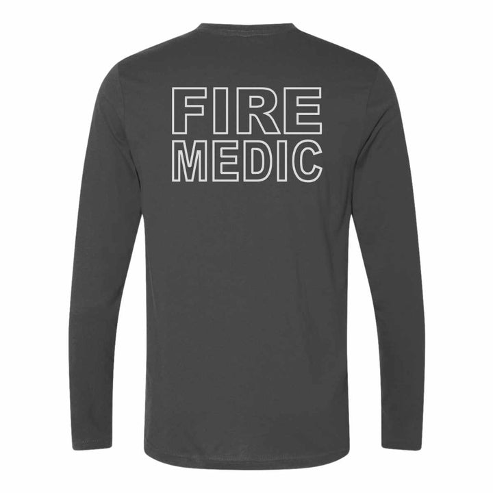 Customized Fire Medic Duty Long Sleeve T-Shirt, offering warmth, durability, and a professional fit.
