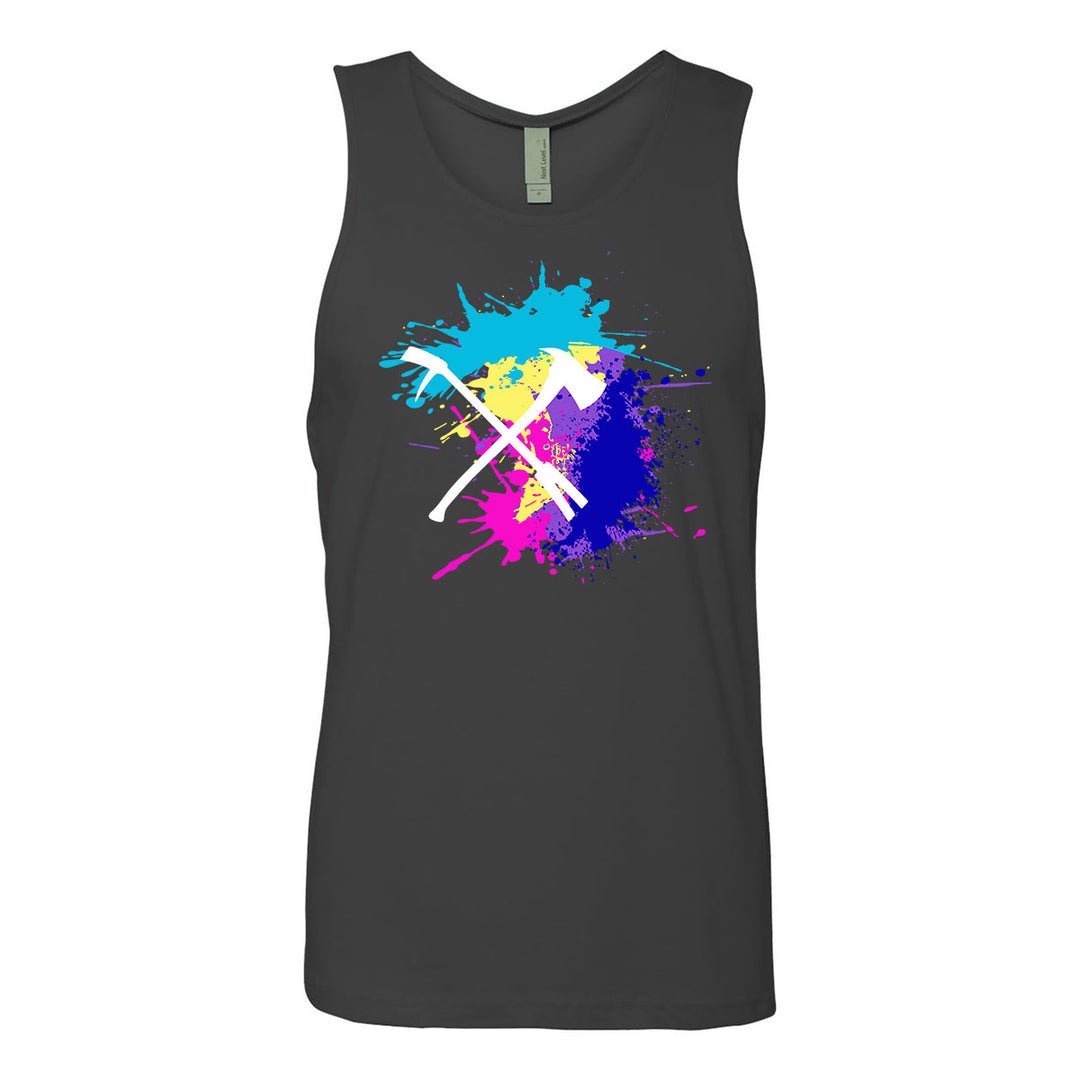 Thin red line firefighter tank top for men