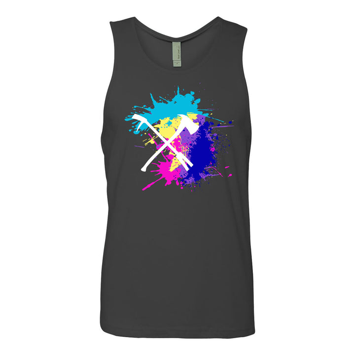 Thin red line firefighter tank top for men