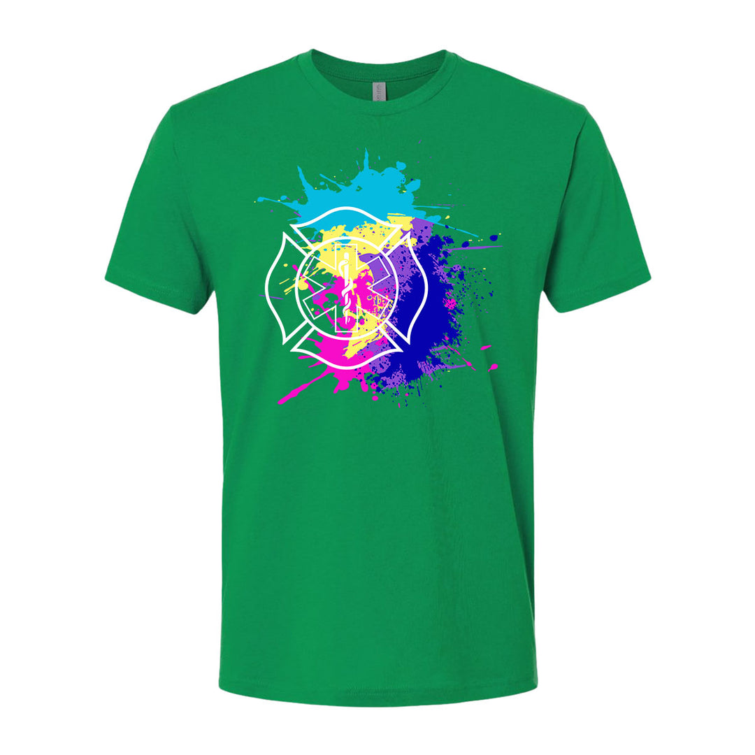 Firefighter t-shirt with Miami design