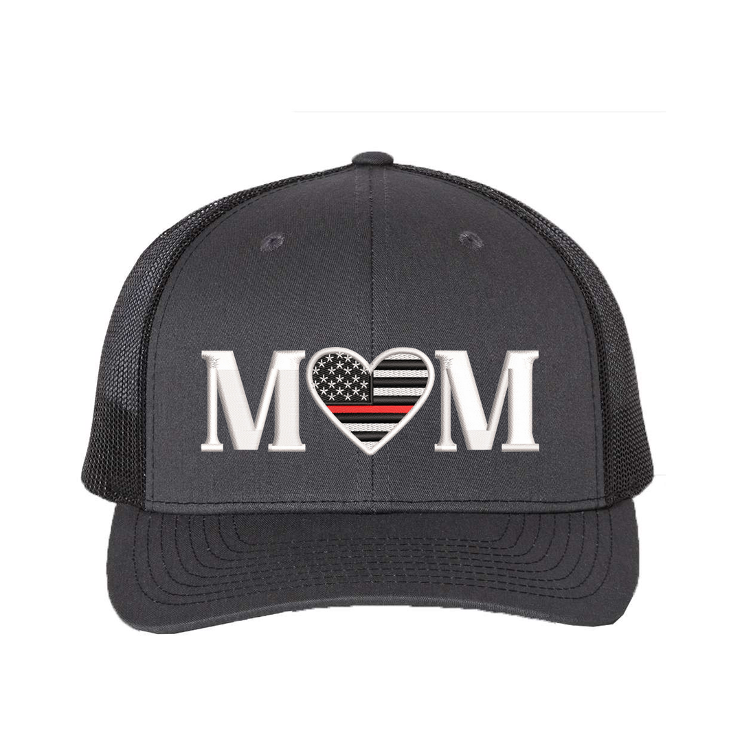 Firefighter Mom mesh back trucker cap