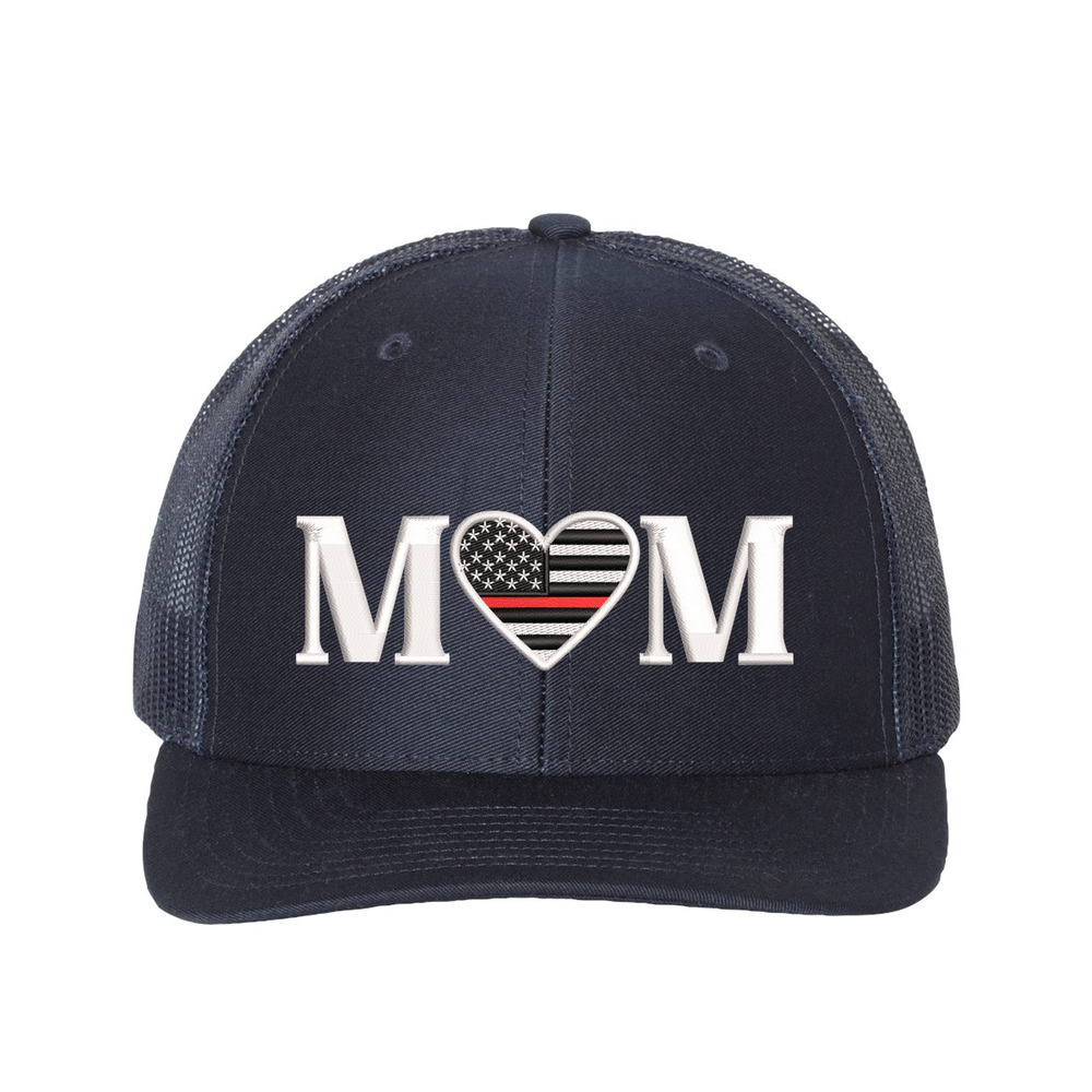 Embroidered Firefighter Mom snapback cap