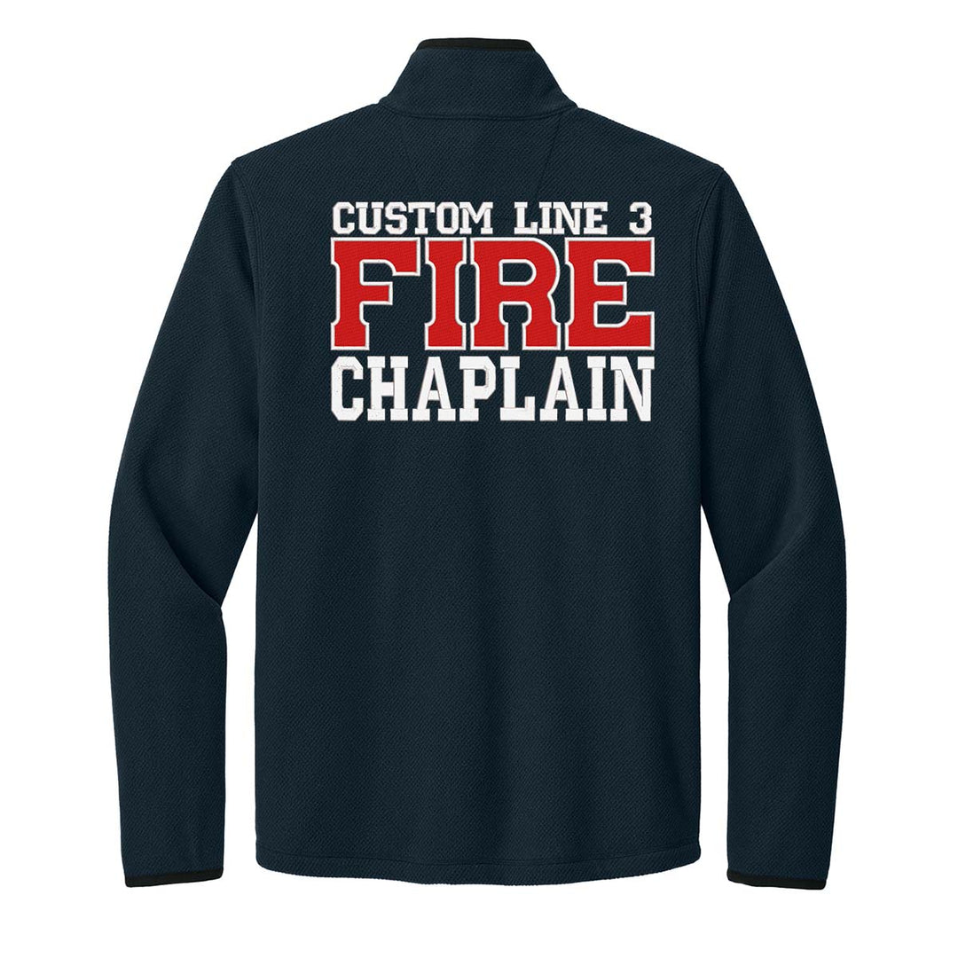 Customized Fire Chaplain Carhartt® Textured 1/2-Zip Fleece Jacket