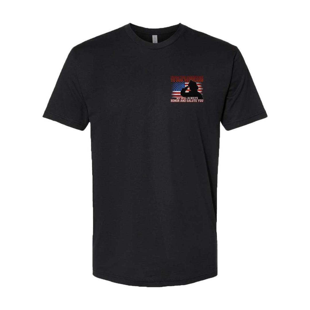 Salute Veteran's premium t-shirt – patriotic military tribute
