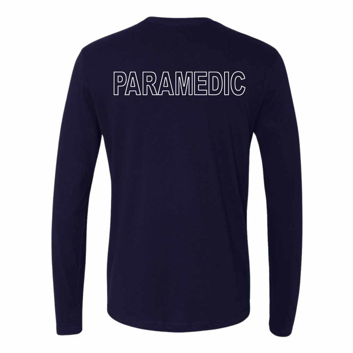 Customized paramedic long sleeve shirt designed for comfort and protection in cooler conditions.