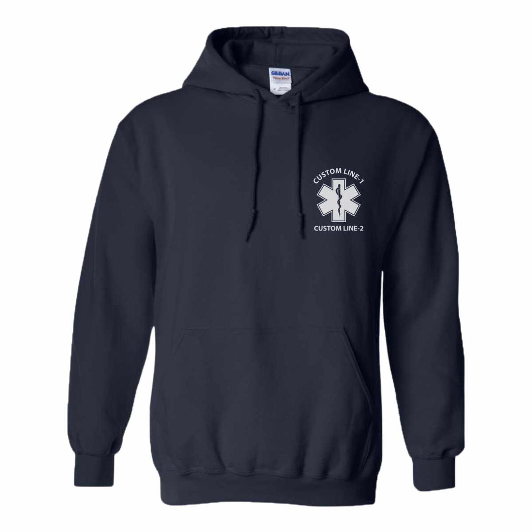 Custom-designed paramedic hoodie, offering superior warmth and breathability.