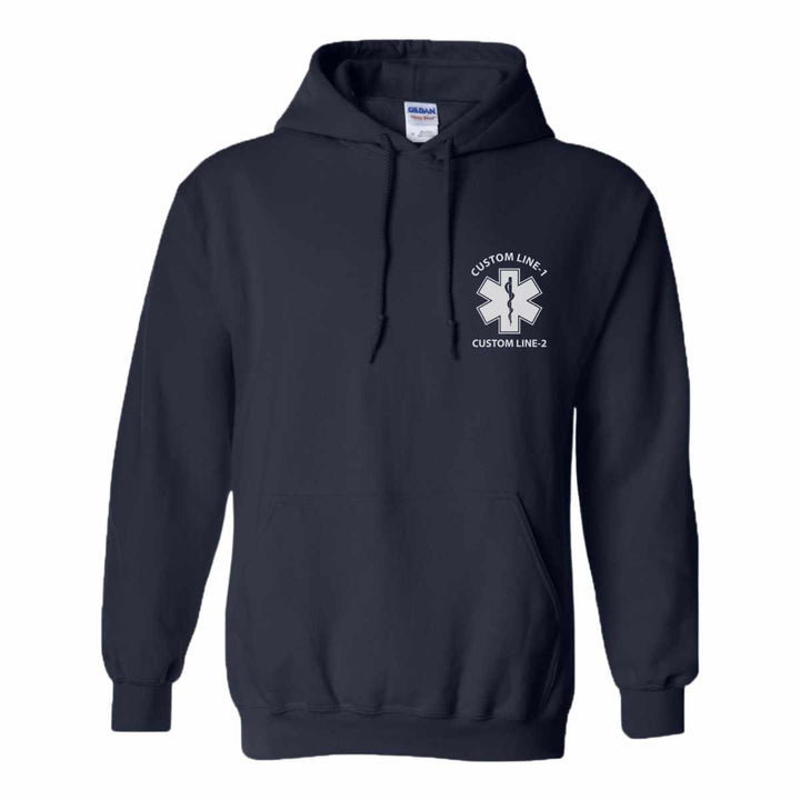 Custom-designed paramedic hoodie, offering superior warmth and breathability.