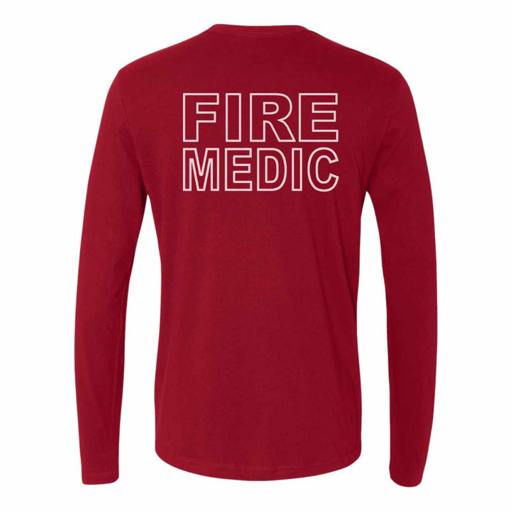 Premium Fire Medic Long Sleeve Shirt, designed for comfort in cooler temperatures.