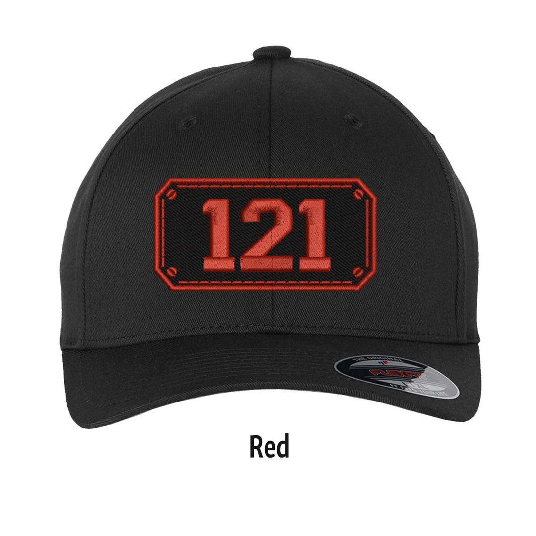 Personalized Black Shield FlexFit Hat