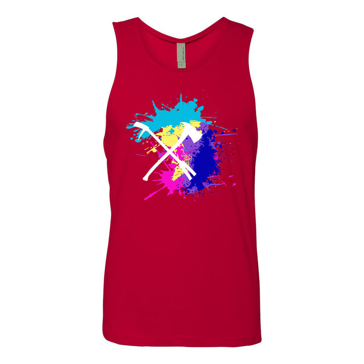 Bold firefighter gym tank top