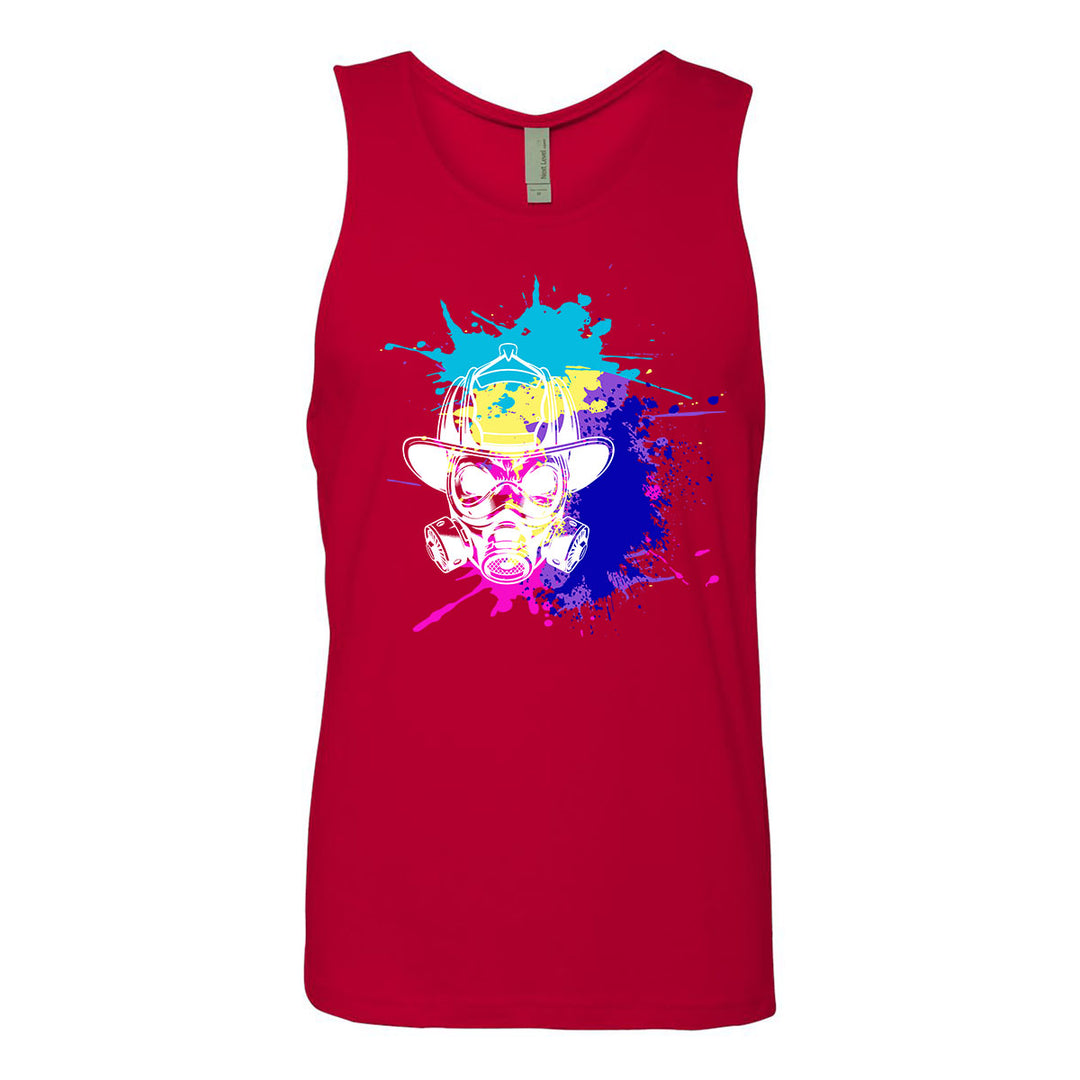 Miami Vice themed firefighter gym tank