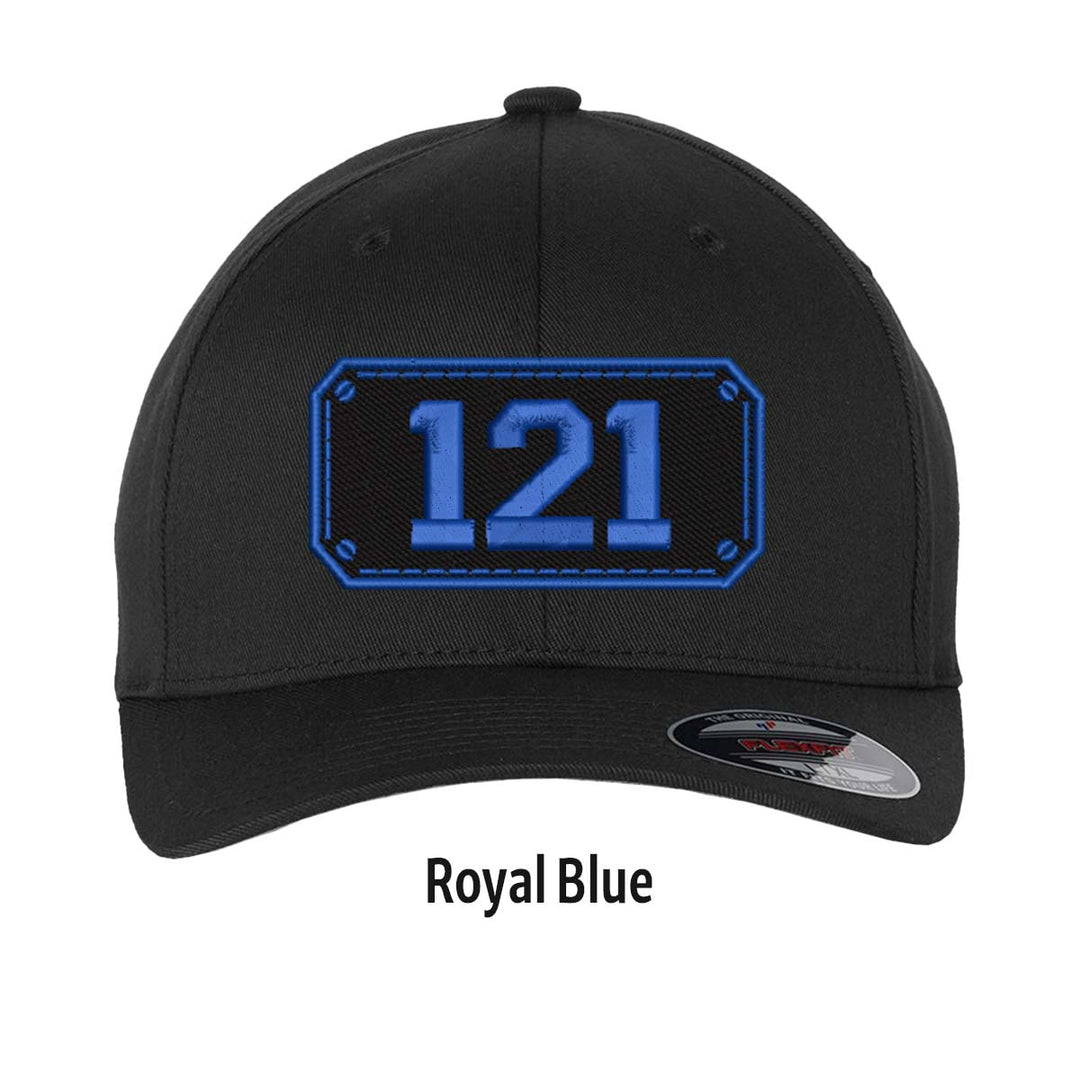 Personalized Black Shield FlexFit Hat
