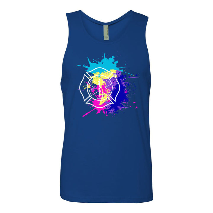 Firefighter tank top with Miami Vice graphic