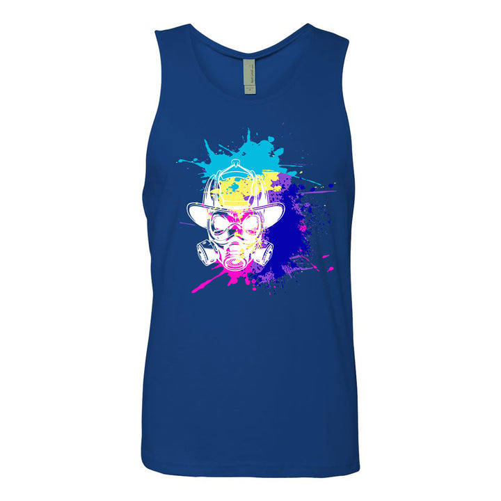 Firefighter lifestyle tank with masked artwork