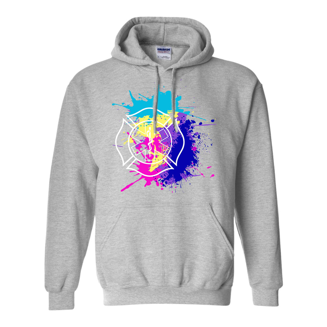 Retro fire rescue hoodie for crews
