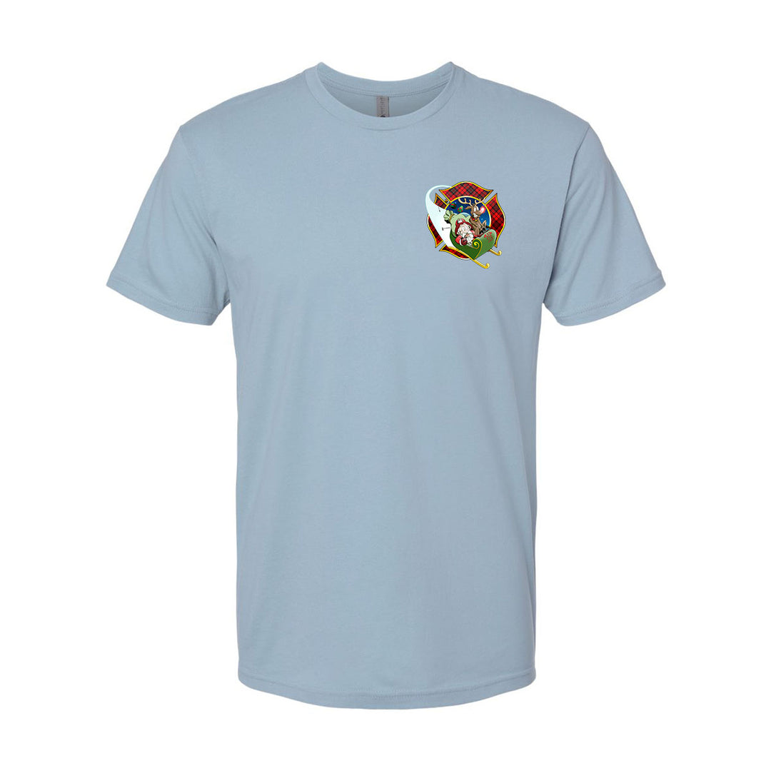 Christmas Plaid Maltese Firefighter Premium T-Shirt
