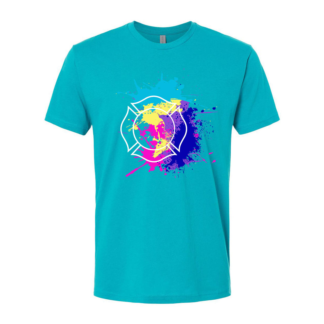 Firefighter graphic tee – Miami Vice Maltese cross by FFC 343
