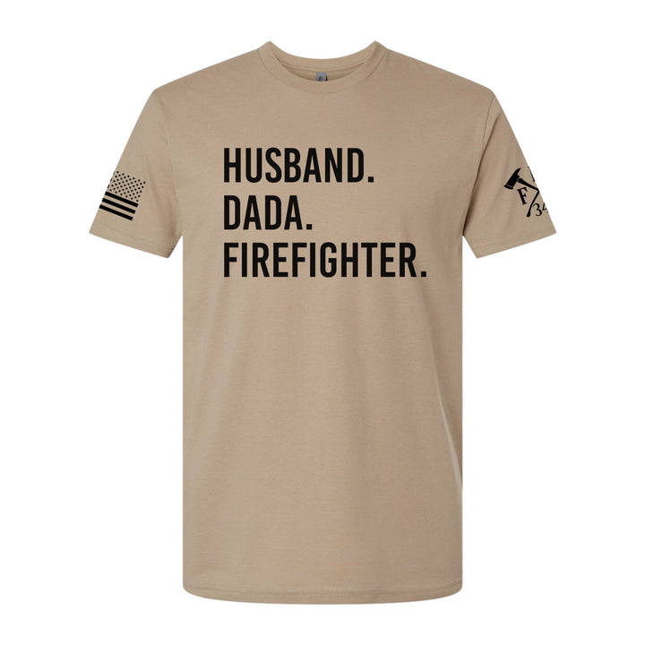 Firefighter dad tee from kids
