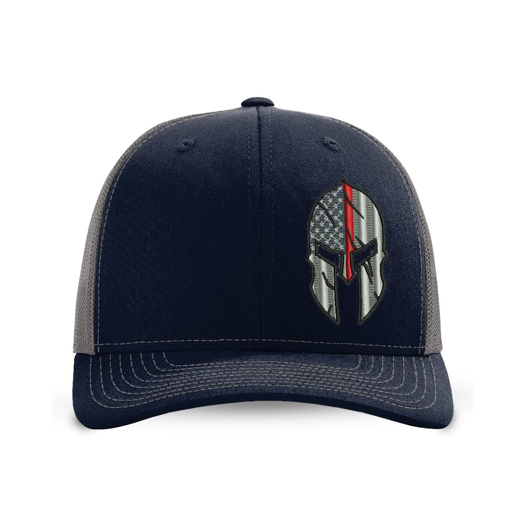 Firefighter Spartan snapback cap with Thin Red Line