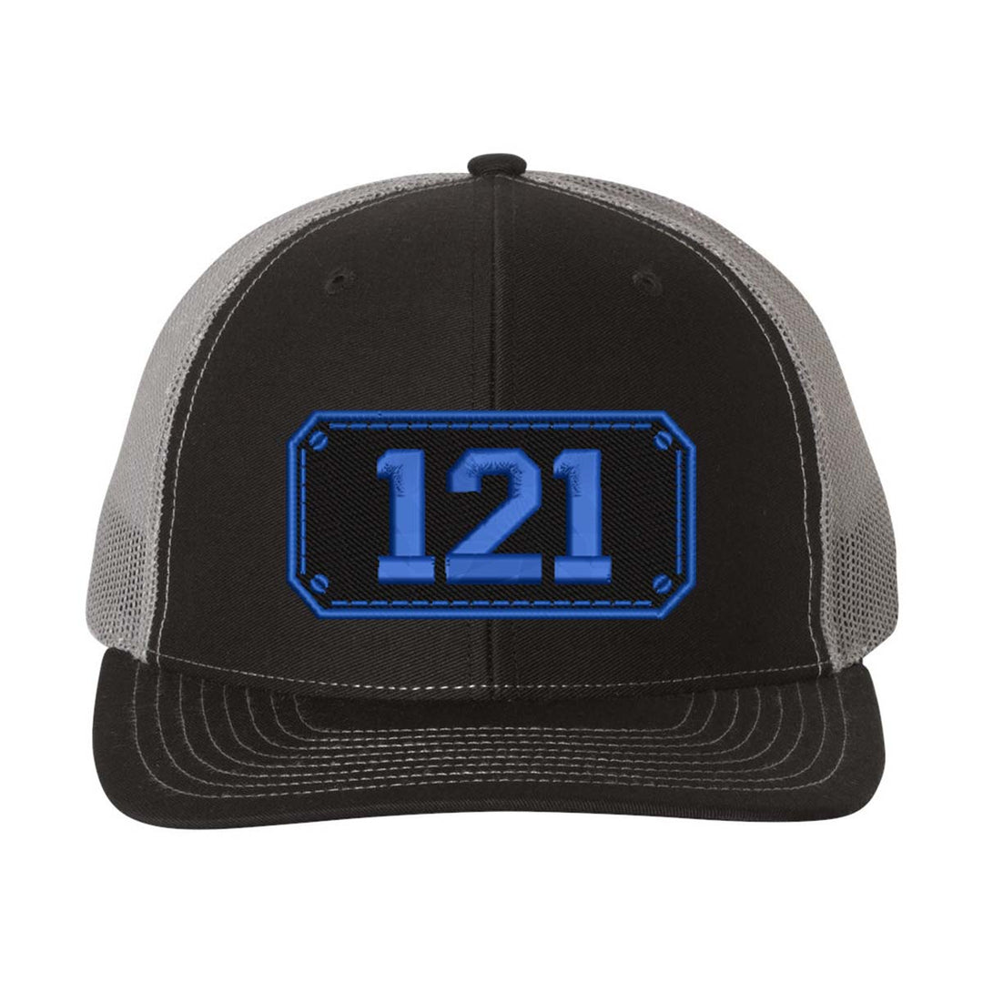 Personalized Black Plate Firefighter Snapback Trucker Hat