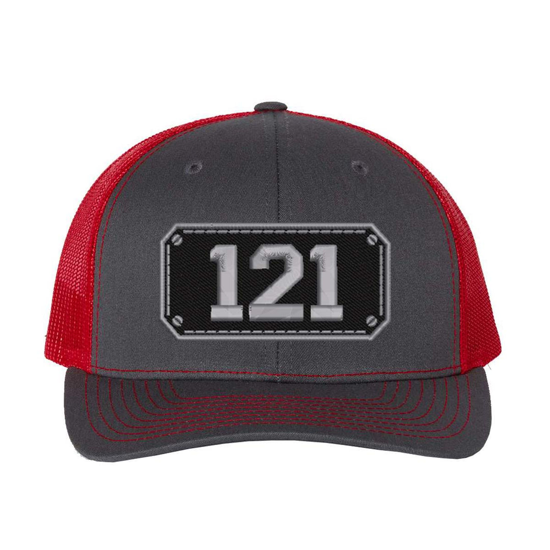Personalized Black Plate Firefighter Snapback Trucker Hat