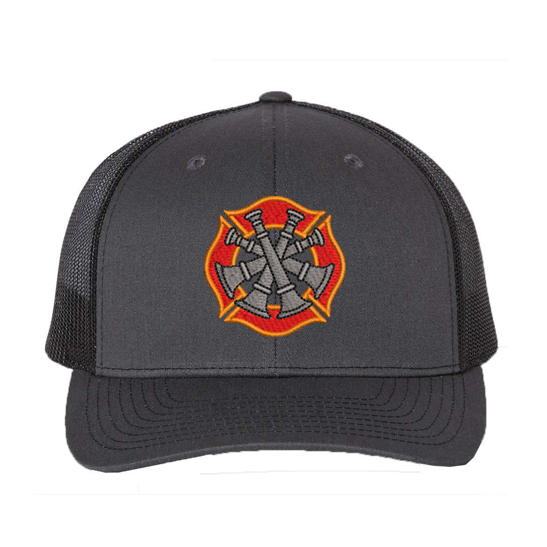 Fire department 4 bugles trucker cap