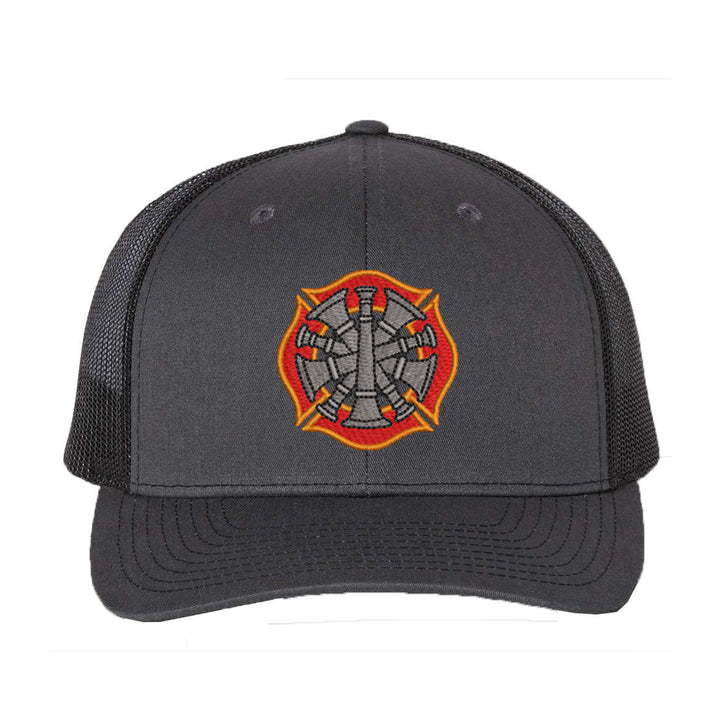 Fire department 5 bugles trucker cap