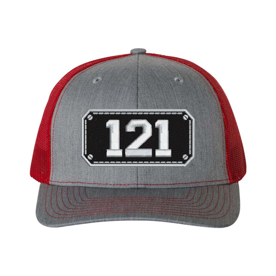 Personalized Black Plate Firefighter Snapback Trucker Hat