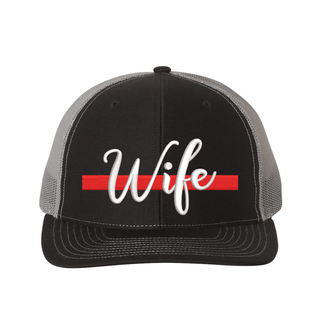 Firefighter Wife mesh back trucker cap