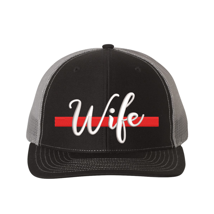 Firefighter Wife mesh back trucker cap