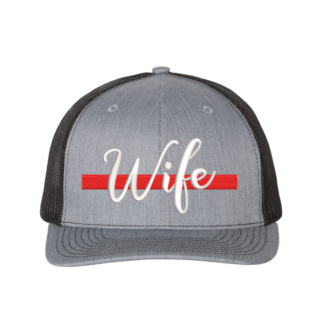 Embroidered Firefighter Wife snapback cap