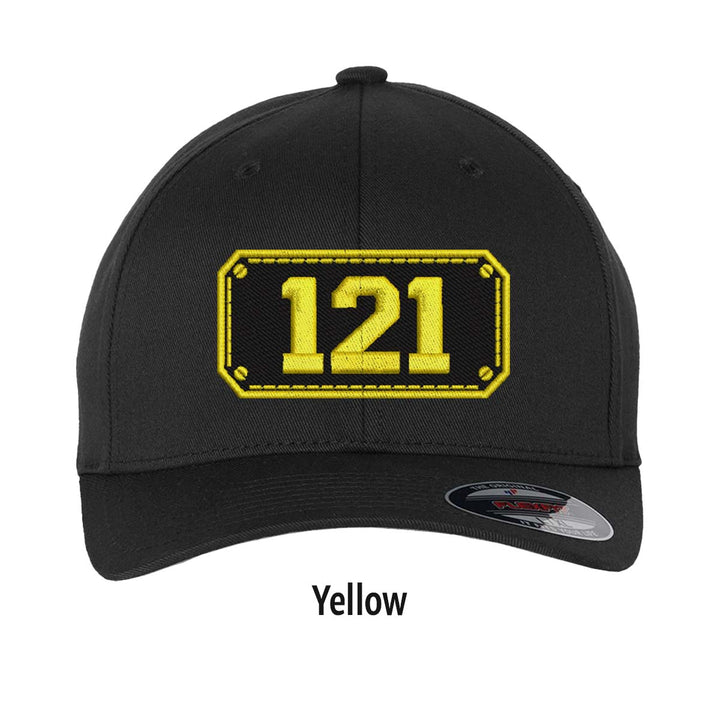 Personalized Black Shield FlexFit Hat