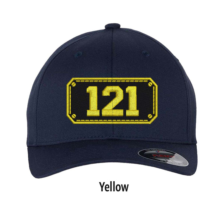 Personalized Black Shield FlexFit Hat