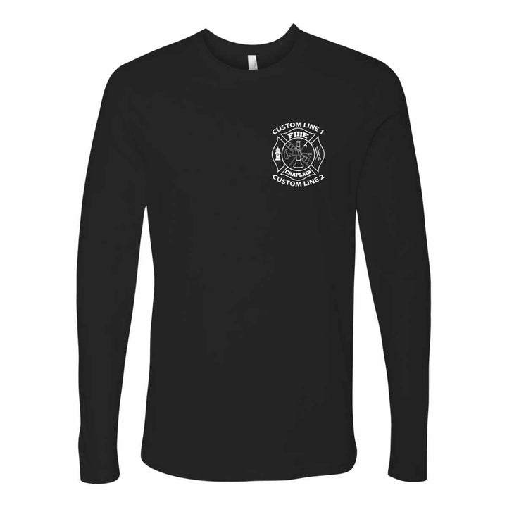 Fire Chaplain premium long sleeve shirt with department logo