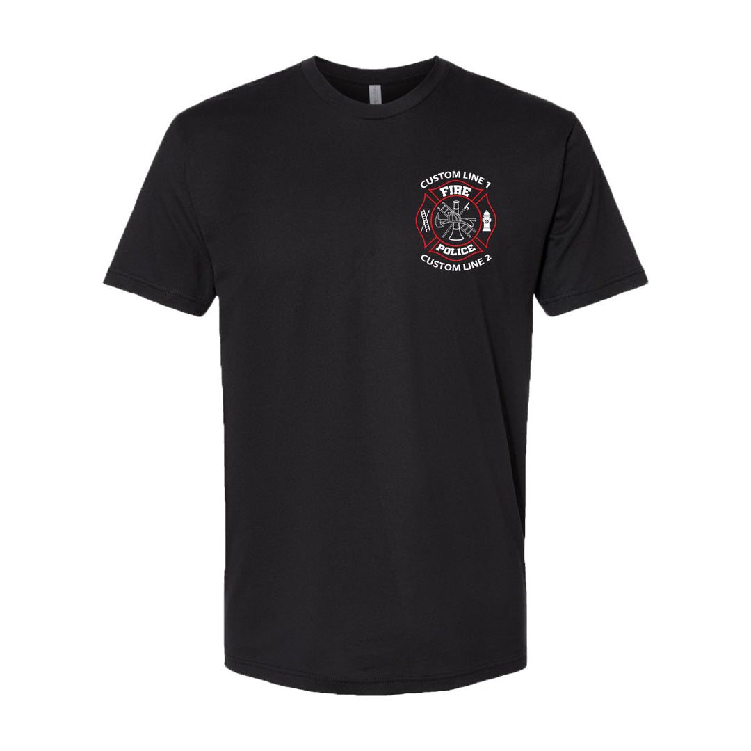 Premium Fire Police t-shirt – custom red and white graphic