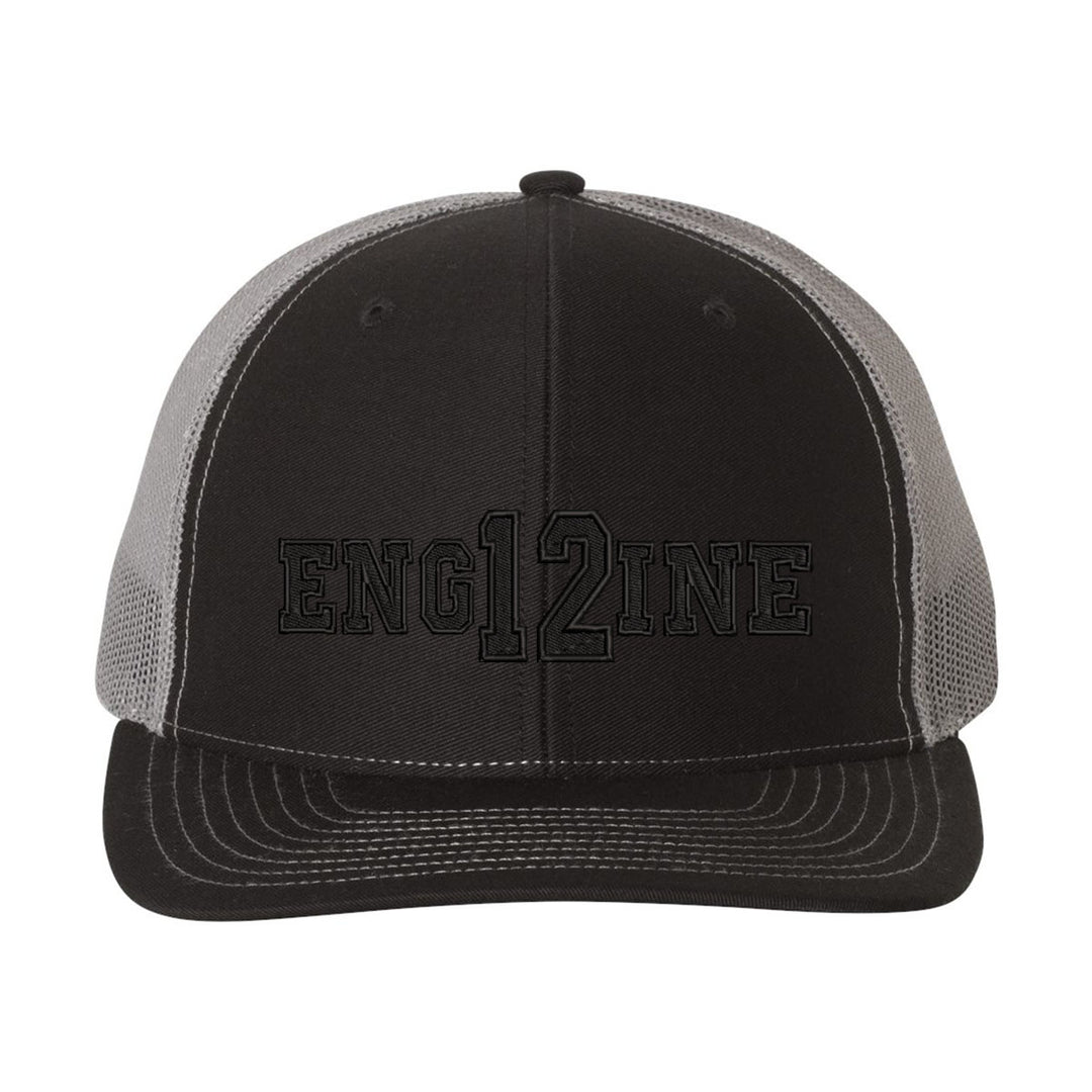 Personalized Engine Blackout Snapback Trucker Hat
