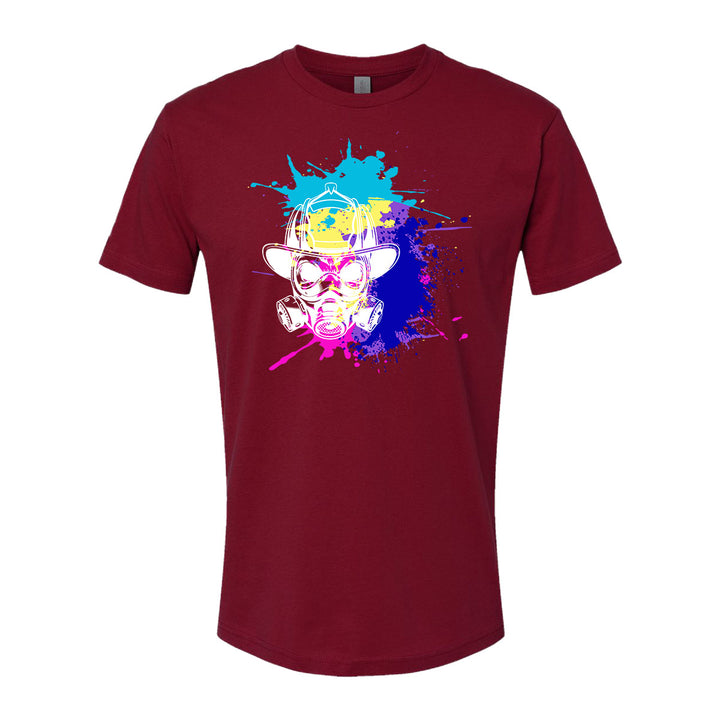 Miami Vice style fire t-shirt with mask