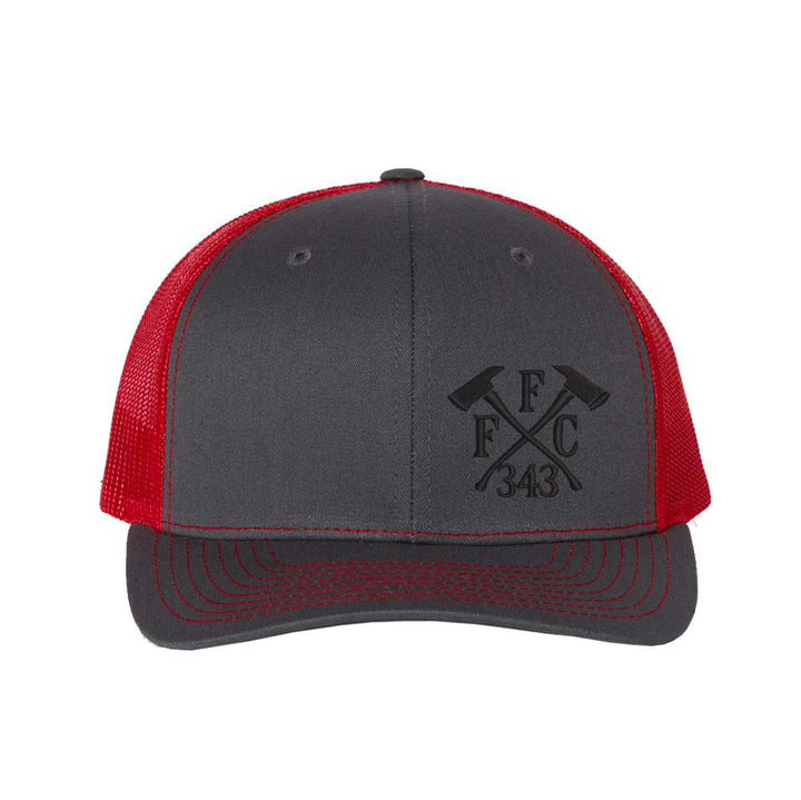 Blackout snapback trucker hat – FFC 343 firefighter apparel