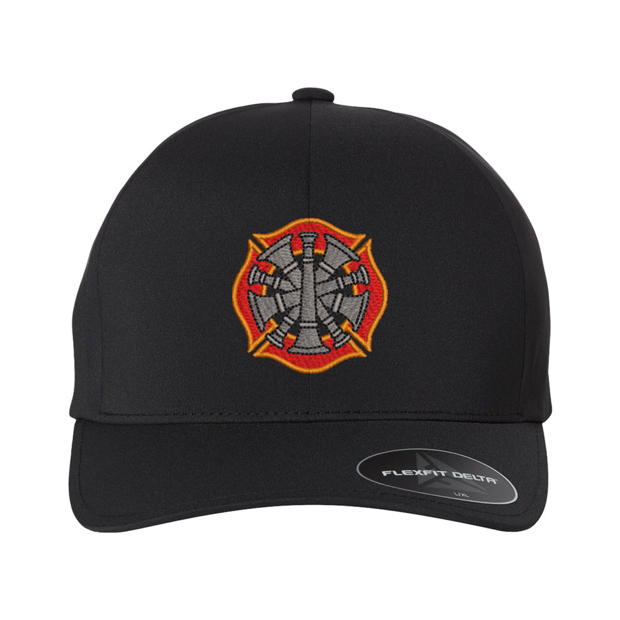 5 Bugles Delta FlexFit hat for fire officers