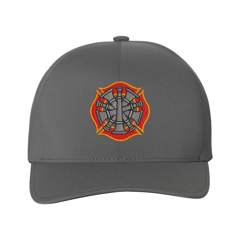 Fire officer 5 bugles embroidered FlexFit cap