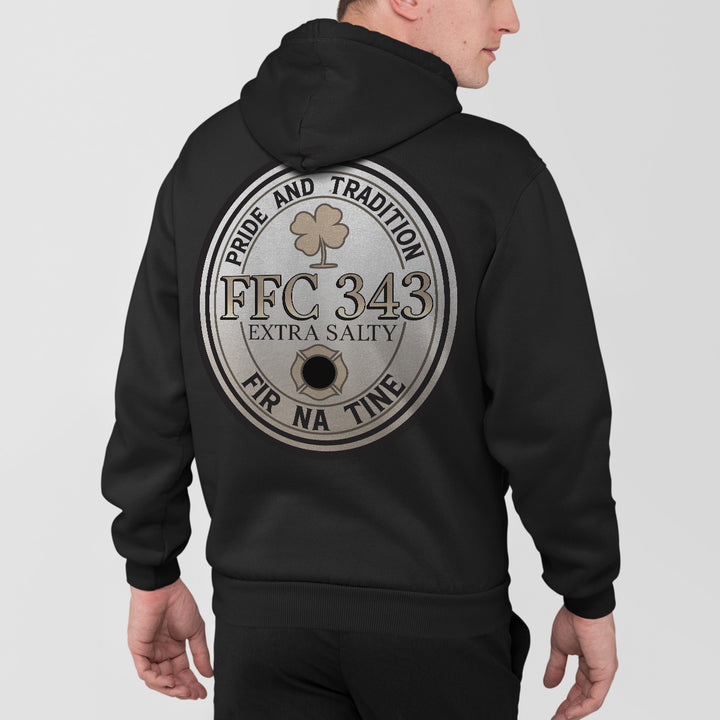 Firefighter beer hoodie – FFC 343 Extra Salty Stout design