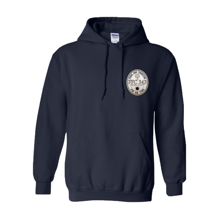 FFC 343 beer-themed hoodie for off-duty firefighters