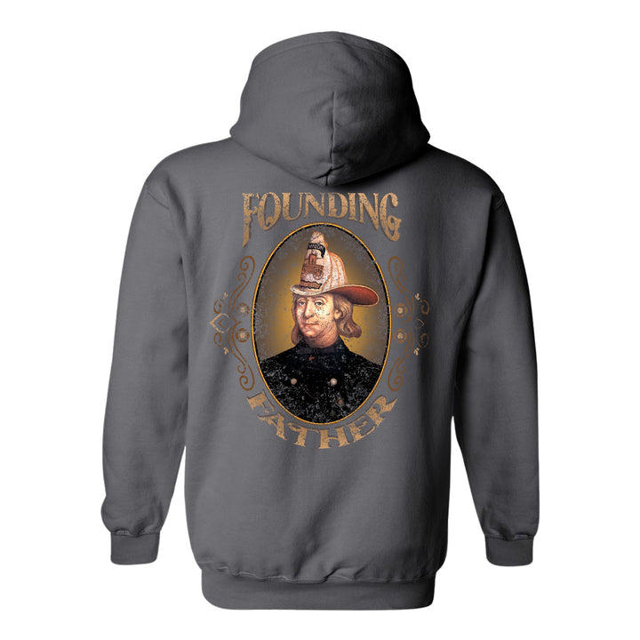 Patriotic firefighter hoodie – Founding Father design by FFC 343