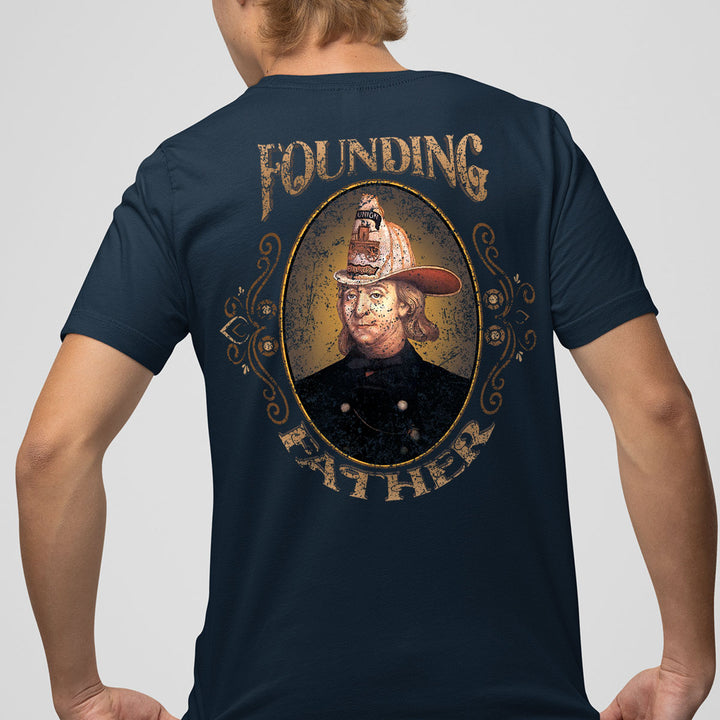 Patriotic firefighter shirt – Founding Father design by FFC 343