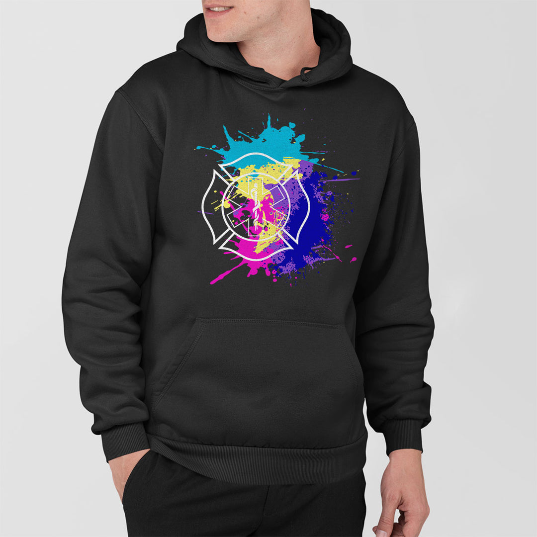 Miami Vice style firefighter hoodie
