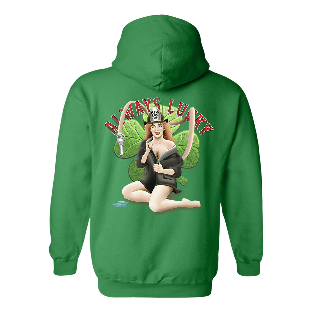 FFC 343 hoodie for Irish firefighters – Always Lucky graphic
