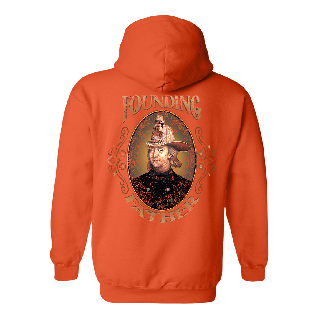 Founding Father Firefighter Heritage Hoodie, celebrating the roots of the fire service.