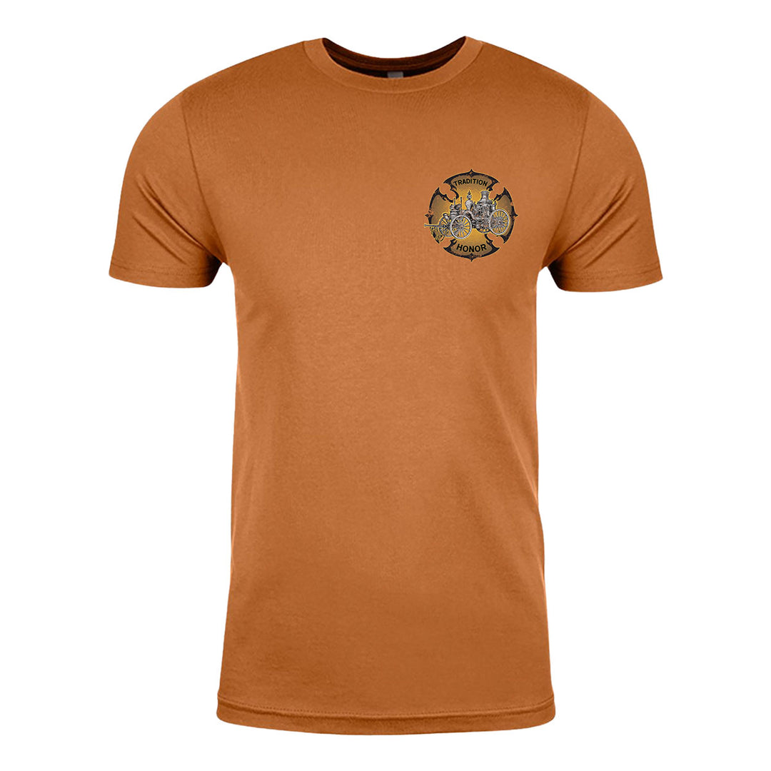 FFC 343 fire service t-shirt with historical American theme